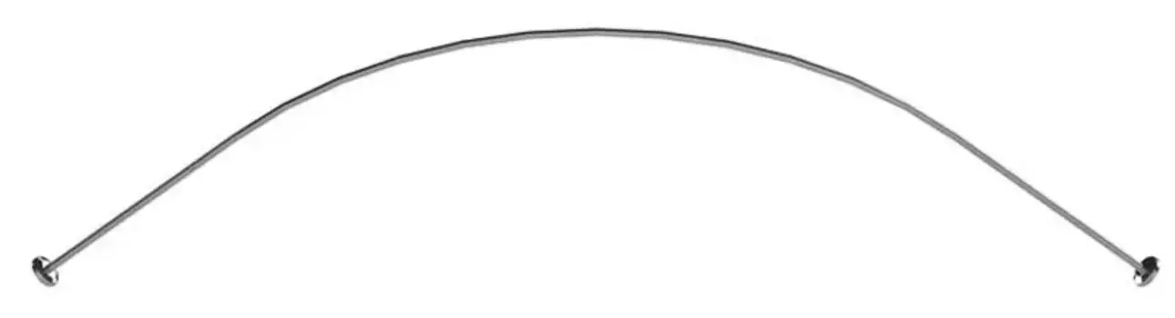 Карниз для ванной «Radomir» Сорренто 148 на стену хром