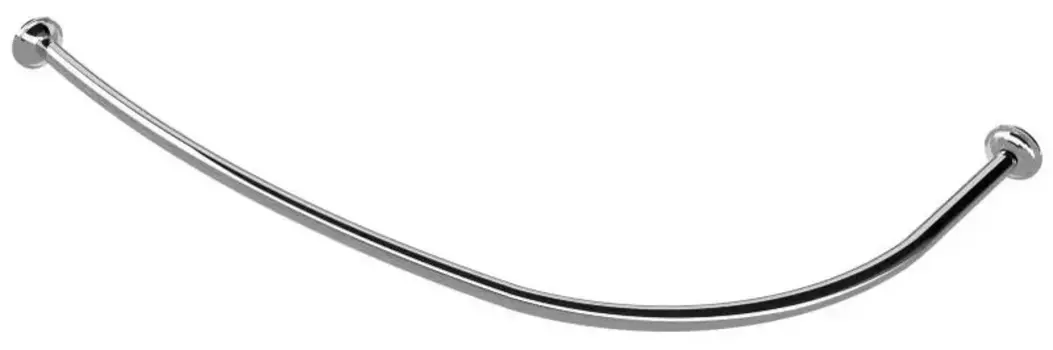 Карниз для ванной «Triton» Изабель 170/100 на стену хром