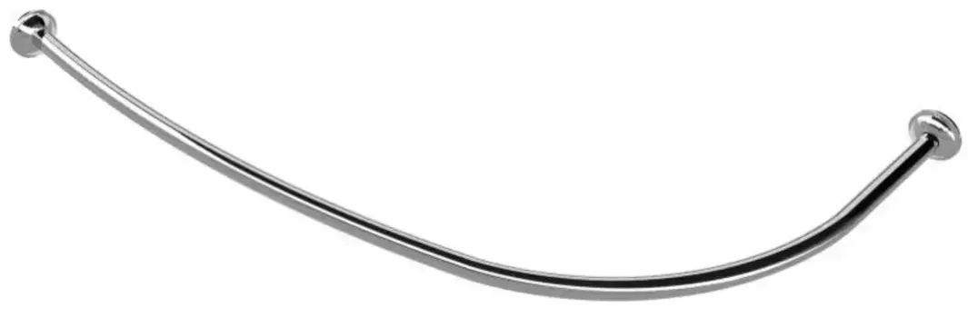 Карниз для ванной «Triton» Кайли 150/100 на стену хром