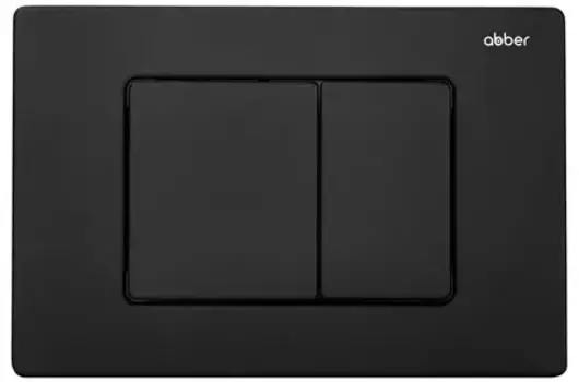 Кнопка смыва «Abber» AC0120MB металл черная матовая