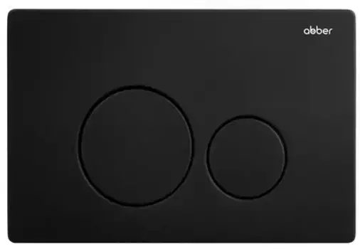 Кнопка смыва «Abber» AC0121MB металл черная матовая