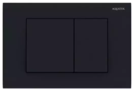 Кнопка смыва «Акватек» KDI-0000012 пластик черная матовая