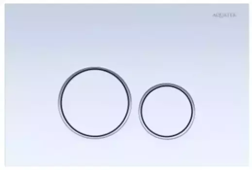 Кнопка смыва «Акватек» KDI-0000015 пластик белая