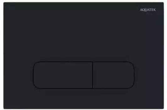 Кнопка смыва «Акватек» KDI-0000017 пластик черная матовая