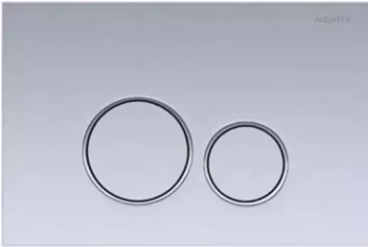 Кнопка смыва «Акватек» KDI-0000019 пластик хром матовый