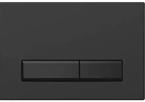 Кнопка смыва «Акватек» Slim KDI-0000025 пластик черный матовый