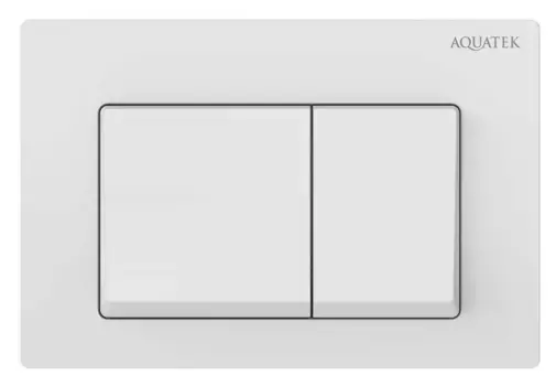 Кнопка смыва «Акватек» Small 010A (с верхней кнопкой смыва) пластик белая