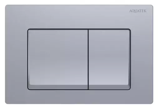 Кнопка смыва «Акватек» Small 010C (с верхней кнопкой смыва) пластик хром матовый