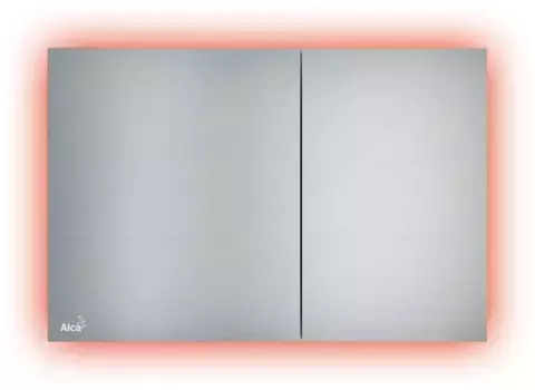 Кнопка смыва «AlcaPlast» Air Light с подсветкой нержавеющая сталь