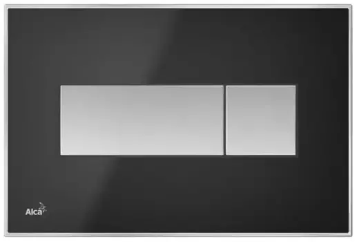 Кнопка смыва «AlcaPlast» M1375 черная матовая/хром