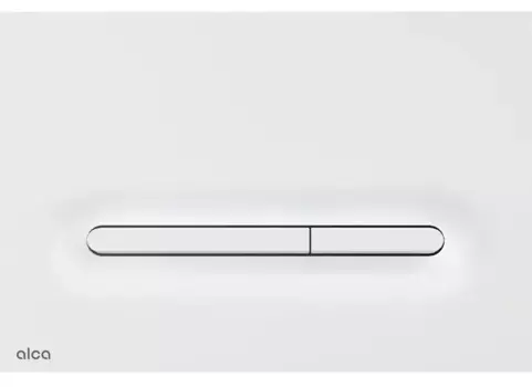 Кнопка смыва «AlcaPlast» M1876 пластик белая матовая