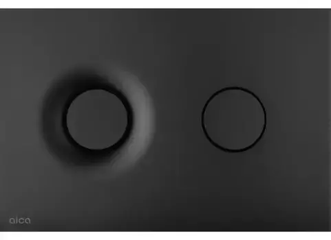 Кнопка смыва «AlcaPlast» M1978 пластик чёрная матовая