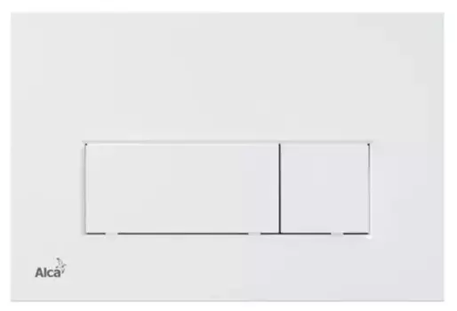 Кнопка смыва «AlcaPlast» M576 белая матовая