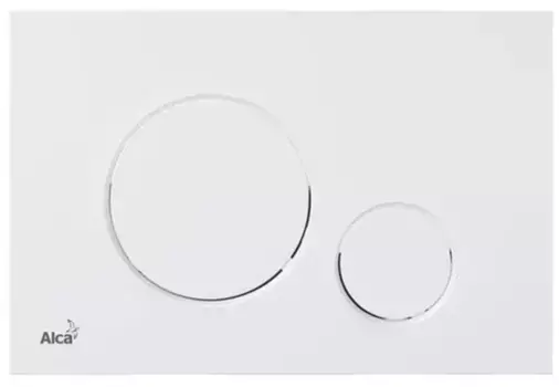 Кнопка смыва «AlcaPlast» M676 белый матовый