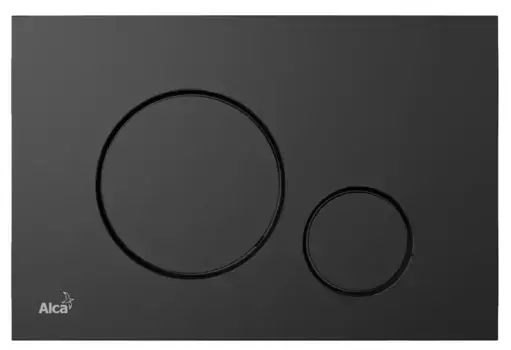 Кнопка смыва «AlcaPlast» M678 чёрная матовая