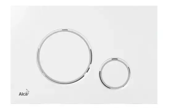 Кнопка смыва «AlcaPlast» M770 белая/хром глянец