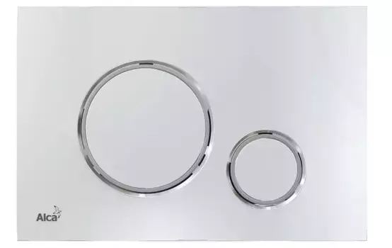 Кнопка смыва «AlcaPlast» M771 хром матовый/глянцевый