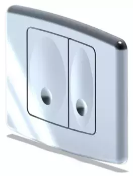 Кнопка смыва «АНИпласт» WP1110 хром глянец