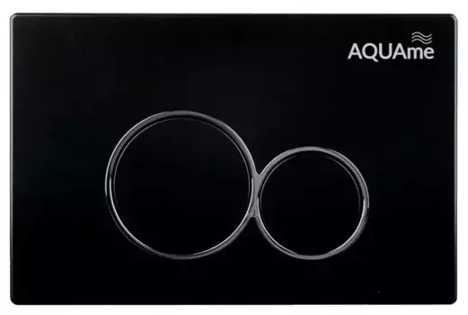 Кнопка смыва «AQUAme» AQM4101B пластик чёрная