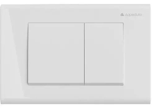 Кнопка смыва «Aqueduto» Quadrado QUA0110 белая глянцевая