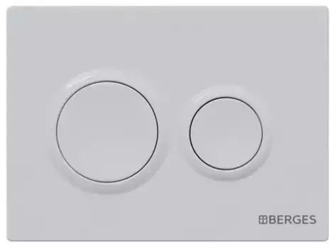 Кнопка смыва «Berges Wasserhaus» Novum 01 белая