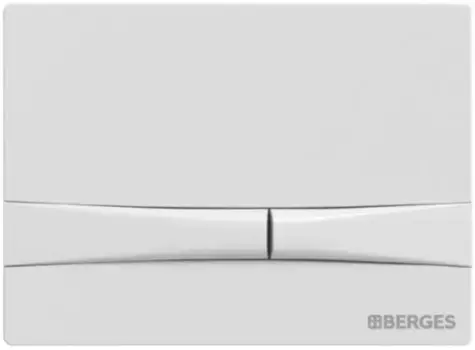 Кнопка смыва «Berges Wasserhaus» Novum F1 белая