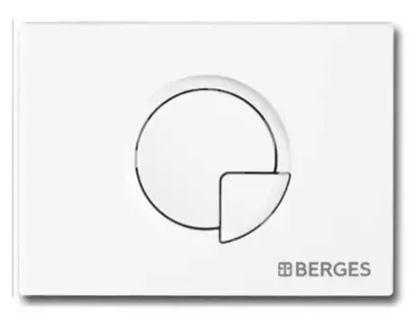 Кнопка смыва «Berges Wasserhaus» Novum R1 белая