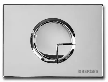 Кнопка смыва «Berges Wasserhaus» Novum R3 хром