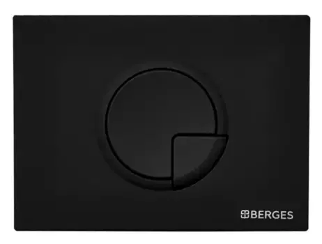 Кнопка смыва «Berges Wasserhaus» Novum R5 чёрная
