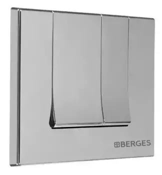 Кнопка смыва «Berges Wasserhaus» Novum S2 040042 матовый хром