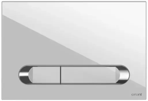 Кнопка смыва «Cersanit» Estetica 64111 белая/хром