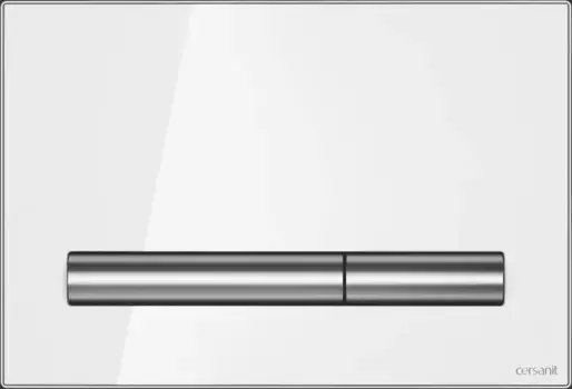 Кнопка смыва «Cersanit» Pilot белый глянец