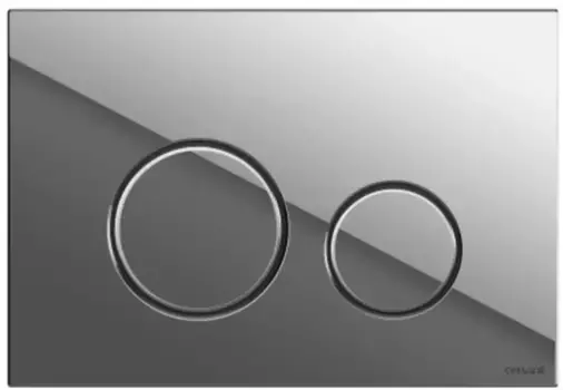 Кнопка смыва «Cersanit» Twins 63523 хром глянцевый