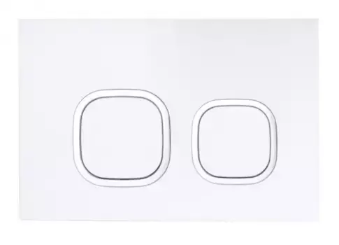 Кнопка смыва «Esbano» LPS-10GW пластик глянцевый белый