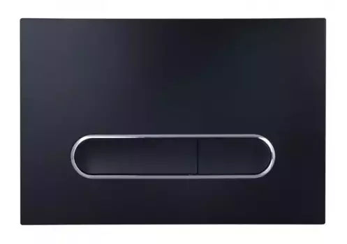 Кнопка смыва «Esbano» OVL-17MB пластик матовый черный