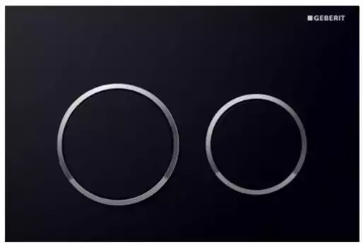 Кнопка смыва «Geberit» Omega 115.085.KM.1 черная/хром глянец