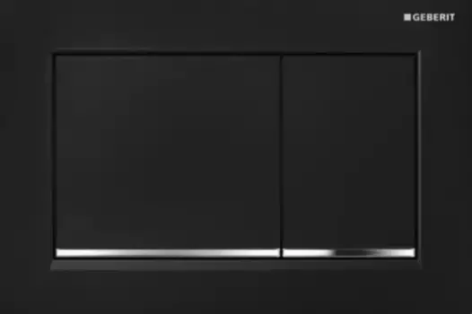 Кнопка смыва «Geberit» Omega 30 115.080.KM.1 черная/хром глянец