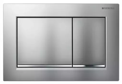 Кнопка смыва «Geberit» Omega 30 115.080.JQ.1 матовый хром/хром глянец