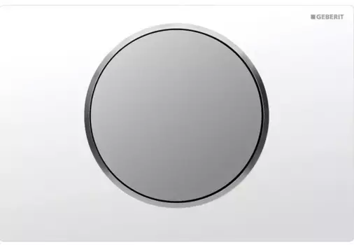 Кнопка смыва «Geberit» Sigma 10 115.758.KL.5 белая/матовый хром