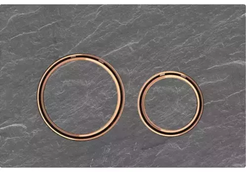 Кнопка смыва «Geberit» Sigma 21 115.650.JM.1 натуральный сланец /красное золото