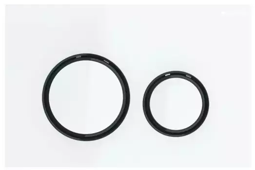 Кнопка смыва «Geberit» Sigma 21 115.651.SI.1 белое стекло/хром черный