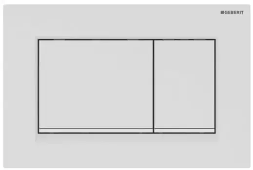 Кнопка смыва «Geberit» Sigma 30 115.883.01.1 белый матовый/белый глянцевый