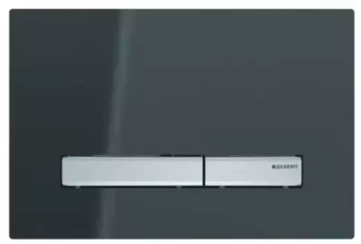 Кнопка смыва «Geberit» Sigma 50 115.788.SD.2 зеркально дымчатое стекло/хром