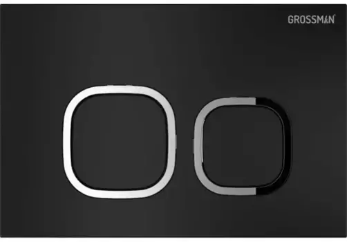 Кнопка смыва «Grossman» Cosmo 700.K31.02.210.210 пластик черная матовая