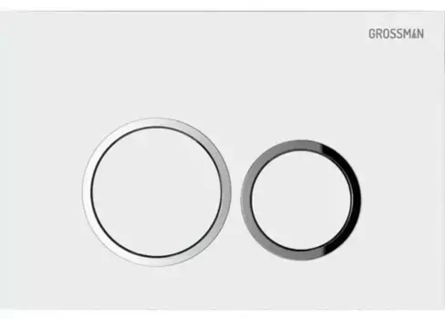 Кнопка смыва «Grossman» Galaxy 700.K31.01.000.000 пластик белая глянцевая