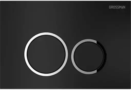 Кнопка смыва «Grossman» Galaxy 700.K31.01.210.210 пластик черная матовая