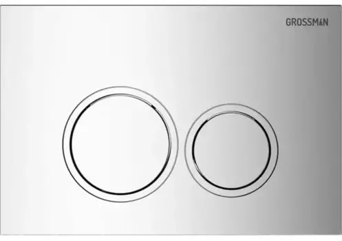 Кнопка смыва «Grossman» Galaxy пластик хром глянцевая