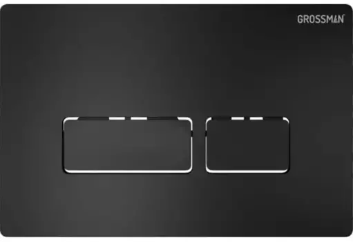 Кнопка смыва «Grossman» Pragma 700.K31.03.210.210 пластик черная матовая