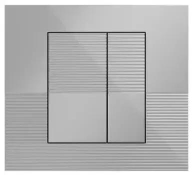 Кнопка смыва «Grossman» Pragma пластик хром