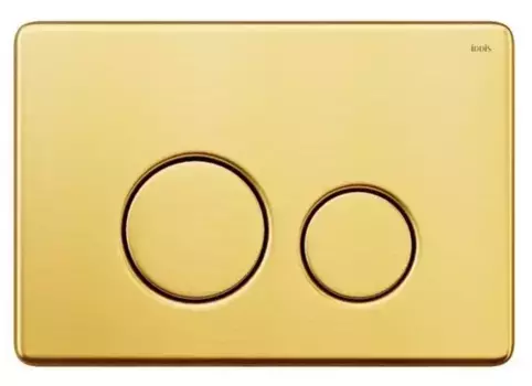 Кнопка смыва «Iddis» Unisteel 001 UNS01GGi77 металл золото